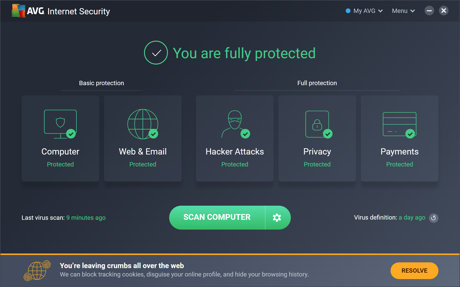 avg internet security unlimited download